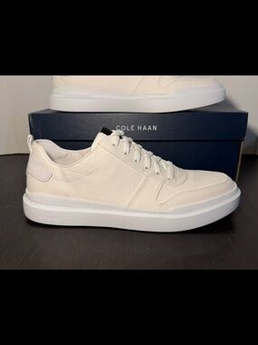 Cole Haan GrandPro Rally Canvas Court Sneaker Optic White Mens 9.5M
